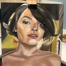 My project in Expressive Oil Portraiture: Explore the Alla Prima Technique course. Fine Arts, Painting, and Oil Painting project by Ruby Livesey - 01.15.2022