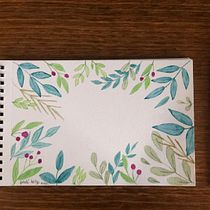 Meu projeto do curso: Aquarela botânica para estampados. Un projet de Illustration traditionnelle, Création de motifs, Aquarelle et Illustration botanique de Giseli Kelly - 25.01.2022