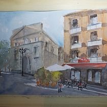 Il mio progetto del corso: Tecniche moderne di acquerello paesaggistico. Un progetto di Pittura e Pittura ad acquerello di mikygiroletti - 25.01.2022