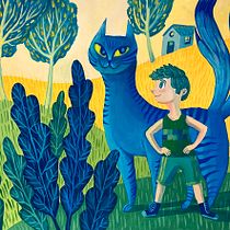 Gatos en el jardín: Técnicas de color e iluminación con pintura acrílica Ein Projekt aus dem Bereich Traditionelle Illustration, Malerei, Kreativität, Malerei mit Acr und l von Victor Serrano Orozco - 14.05.2022