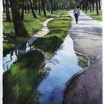 Mi Proyecto del curso: Paisajes naturales en acuarela. Fine Arts, Painting, and Watercolor Painting project by Julio Carlos Martínez López - 01.26.2022