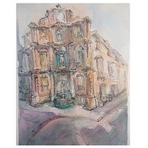 My project in Architectural Sketching with Watercolor and Ink course. Sketching, Drawing, Watercolor Painting, Architectural Illustration, Sketchbook & Ink Illustration project by Nataliya - 01.26.2022