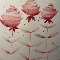 Mein Kursprojekt: Moderne Aquarelltechniken. Traditional illustration, Fine Arts, Painting, and Watercolor Painting project by Mary Müller - 01.26.2022