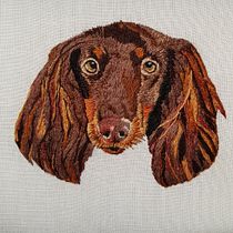 Mon projet du cours : Peinture à l’aiguille pour débutants. Embroider, Naturalistic Illustration, and Textile Design project by Elodie - 01.26.2022