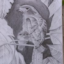O urutal é a lua. Drawing, Artistic Drawing, and Naturalistic Illustration project by Antonieta Pavanelo - 12.24.2021