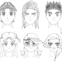 Mi Proyecto del curso: Creación de personajes manga. Traditional illustration, Character Design, Comic, and Manga project by Antonio Hernández - 01.27.2022