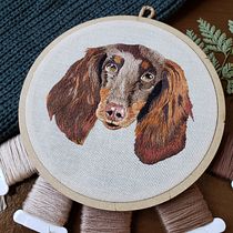 Meu projeto do curso: Needle painting para principiantes. Embroider, Naturalistic Illustration, and Textile Design project by Viviane Devereux - 01.27.2022