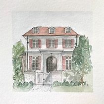 Mein Kursprojekt: Architektonische Zeichnung mit Aquarell und Tinte. Sketching, Drawing, Watercolor Painting, Architectural Illustration, Sketchbook & Ink Illustration project by Jasmin C - 01.27.2022