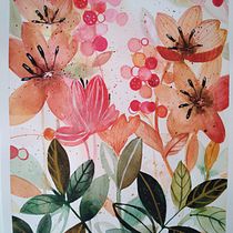 My project in Artistic Floral Watercolor: Connect with Nature course. Un progetto di Illustrazione tradizionale, Pittura, Pittura ad acquerello e Illustrazione botanica di jasna_kulas07 - 27.01.2022