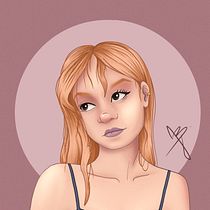 My project in Female Character Portraits in Procreate course. Projekt z dziedziny Trad, c, jna ilustracja, Ilustracja c, frowa, R, sunek c i frow użytkownika Jana Bąkowská - 27.01.2022