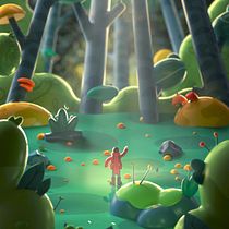 Sleeping Forest Ein Projekt aus dem Bereich Traditionelle Illustration, 3D, Digitale Illustration und 3-D-Modellierung von dnico - 27.01.2022