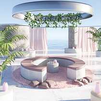 Meu projeto do curso: ArchViz de interiores: crie designs surreais com Blender. Un projet de Architecture, Architecture d'intérieur, Architecture numérique , et ArchVIZ de Carolina Dieguez Cândido - 28.01.2022