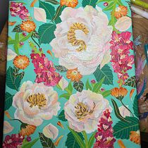Il mio progetto del corso: Pattern botanici su quaderno da disegno . Ilustração tradicional, Pattern Design, Ilustração botânica, e Sketchbook projeto de Dani Paradise - 28.01.2022