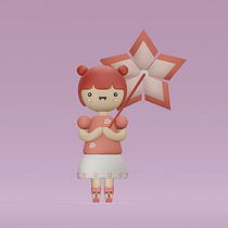 Mi Proyecto del curso: Creación de personajes kawaii en 3D con Blender  Ein Projekt aus dem Bereich Traditionelle Illustration, Design von Figuren, Digitale Illustration, 3-D-Modellierung und Manga von anysdc - 27.01.2022
