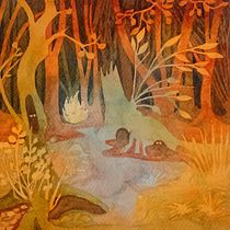 My project in Negative Watercolor Painting for Children's Illustration course Ein Projekt aus dem Bereich Traditionelle Illustration, Malerei, Bleistiftzeichnung, Aquarellmalerei, Kinderillustration und Erzählung von leilapig - 25.01.2022
