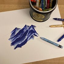 Mon projet du cours : Dessin de paysage aux pastels : jouez avec la lumière. Traditional illustration, Fine Arts, Pencil Drawing, Drawing, and Artistic Drawing project by mar.prevost - 01.29.2022