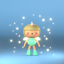 Mi Proyecto del curso: Creación de personajes kawaii en 3D con Blender  Ein Projekt aus dem Bereich Traditionelle Illustration, Design von Figuren, Digitale Illustration, 3-D-Modellierung und Manga von Cris Arco - 09.02.2022