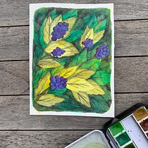 My project in Negative Watercolor Painting for Botanical Illustration course Ein Projekt aus dem Bereich Traditionelle Illustration, Aquarellmalerei und Botanische Illustration von Chiara Borsari - 29.01.2022
