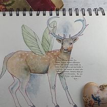 Mein Kursprojekt: Tierillustrationen: Bringe das Tierreich in dein Skizzenbuch. Traditional illustration, Collage, Sketchbook, and Naturalistic Illustration project by Nicole Bertschus - 01.29.2022