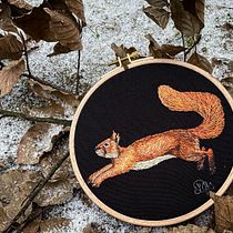 Mon projet du cours : Peinture à l’aiguille à main levée : brodez toute la beauté de la faune sauvage . % Christine Belin-Munier tarafından hazırlanan Geleneksel illüstras, on, Nakış, Ve Tekstil Tasarımı projesi - 01.29.2022