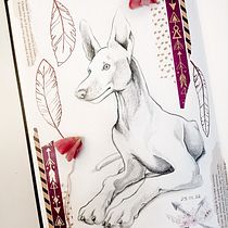Mon projet du cours : Illustration d’animaux : représentez la faune sur un sketchbook. Traditional illustration, Sketchbook, Naturalistic Illustration, and Collage project by Fanelie Rosier - 01.29.2022