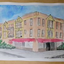 My project in Architectural Sketching with Watercolor and Ink course. Sketching, Drawing, Watercolor Painting, Architectural Illustration, Sketchbook & Ink Illustration project by Luis Cordero Santoni - 01.27.2022