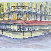 Beginner! project in Architectural Sketching with Watercolor and Ink course. Sketching, Drawing, Watercolor Painting, Architectural Illustration, Sketchbook & Ink Illustration project by robyn2022 - 01.28.2022