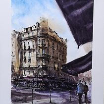 My project in Architectural Sketching with Watercolor and Ink course. Sketching, Drawing, Watercolor Painting, Architectural Illustration, Sketchbook & Ink Illustration project by Tomasz Wydrzyński - 01.29.2022