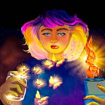 Mi Proyecto del curso: Iluminación y color para retratos digitales en Photoshop . Een project van Traditionele illustratie, Digitale illustratie y  Digitaal schilderij van Pilar Mañas - 30.01.2022