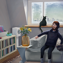 My project in Animated Illustrations in Photoshop: Create Unique Atmospheres course. Un progetto di Illustrazione tradizionale, Animazione, Animazione 2D e Illustrazione digitale di Camila Picheco - 30.01.2022