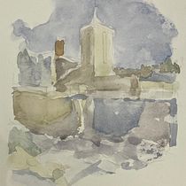 My project in Architectural Illustration with Watercolor course. Un projet de Illustration traditionnelle, Esquisse , Dessin, Aquarelle, Illustration architecturale , et Carnet de croquis de laradelmars - 30.01.2022