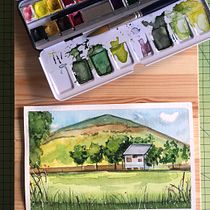 Mi Proyecto del curso: Cuaderno de viaje en acuarela. Traditional illustration, Watercolor Painting, Architectural Illustration, and Sketchbook project by ruth_chuecos - 01.30.2022