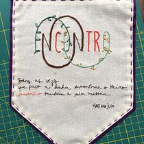 Meu projeto do curso: Técnicas básicas para bordado de letras. Un projet de Broderie , et Design textile de biaconserva - 30.01.2022