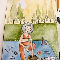 Il mio progetto del corso: Creazione di personaggi col disegno di osservazione. Un proyecto de Ilustración tradicional, Diseño de personajes, Dibujo y Sketchbook de giulia.clerici - 30.01.2022