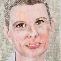 Mein Kursprojekt: Realistisches Porträt mit Buntstiften. Traditional illustration, Fine Arts, Pencil Drawing, Drawing, Portrait Drawing, Realistic Drawing, Artistic Drawing, and Colored Pencil Drawing project by khochhaus - 01.30.2022