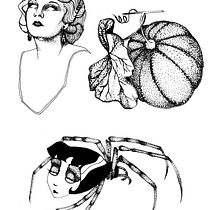 My project in Blackwork Tattoo Design course. Un projet de Illustration traditionnelle, Illustration numérique , et Conception de tatouage de lorenacaraveo - 29.01.2022