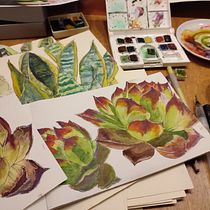 Mój projekt z kursu: Szkicownik botaniczny: ilustracja jako sztuka medytacji. Ilustração tradicional, Esboçado, Desenho, Pintura em aquarela, Ilustração botânica, e Sketchbook projeto de Gabriela Minorka - 30.01.2022