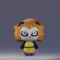 Mi Proyecto del curso: Creación de personajes kawaii en 3D con Blender  Ein Projekt aus dem Bereich Traditionelle Illustration, Design von Figuren, Digitale Illustration, 3-D-Modellierung und Manga von Maria Elizabeth Mussett Zapata - 20.01.2022