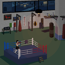 Boxing Gym Animation Ein Projekt aus dem Bereich Animation von Figuren, Videospiele, Pixel Art und Videospielentwicklung von Alice Ortolan - 31.01.2022