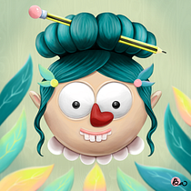 Mi Proyecto del curso: Técnicas y estilos de ilustración con Procreate. Projekt z dziedziny Trad, c, jna ilustracja, Ilustracja c, frowa, R, sunek c i frow użytkownika Eva Zahonero - 31.01.2022