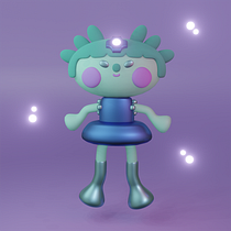 Mon projet du cours : Création de personnages kawaii en 3D avec Blender Ein Projekt aus dem Bereich Traditionelle Illustration, Design von Figuren, Digitale Illustration, 3-D-Modellierung und Manga von Malori - 31.01.2022