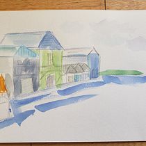 My project in Creative Watercolor Sketching for Beginners course. Un progetto di Illustrazione tradizionale, Bozzetti, Creatività, Disegno, Pittura ad acquerello e Sketchbook di Kim Farrell - 22.01.2022