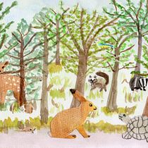 The Tortoise and the Hare. Un progetto di Illustrazione tradizionale e Pittura ad acquerello di crysella - 27.01.2022