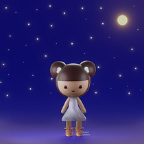 Meu projeto do curso: Criação de personagens Kawaii em 3D com Blender Ein Projekt aus dem Bereich Traditionelle Illustration, Design von Figuren, Digitale Illustration, 3-D-Modellierung und Manga von Luana Santana de Farias - 29.01.2022