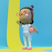 Mi Proyecto del curso: Creación de personajes kawaii en 3D con Blender  Ein Projekt aus dem Bereich Traditionelle Illustration, Design von Figuren, Digitale Illustration, 3-D-Modellierung und Manga von Samuel Bermudez Villasmil - 24.01.2022