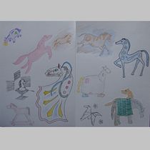 My project in Illustration Techniques to Unlock your Creativity course. Design, Traditional illustration, Fine Arts, Painting, Creativit, Creating with Kids, and Sketchbook project by biruteis - 02.01.2022