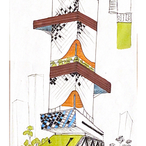 My project in Architectural Drawing: From Imagination to Conceptualization course. Architecture, Sketching, Drawing, and Architectural Illustration project by isabella.boekhorst - 01.31.2022