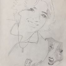 Mi Proyecto del curso: Estampación y bordado de retratos realistas. Projekt z dziedziny  Haft,  Tkactwo, Wzornictwo tekst i liów użytkownika Cristina O. B. - 02.02.2022