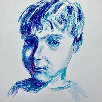 My project in Expressive Portrait Drawing with Soft Pastels course. Traditional illustration, Fine Arts, Drawing, Portrait Drawing, and Artistic Drawing project by Lindsay Redinger - 02.02.2022
