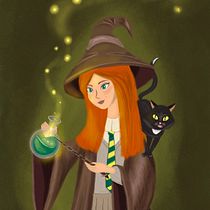 My project in Fantastical Illustrations with Procreate course. Traditional illustration, Digital Illustration, and Digital Drawing project by irina.dufaud - 02.02.2022